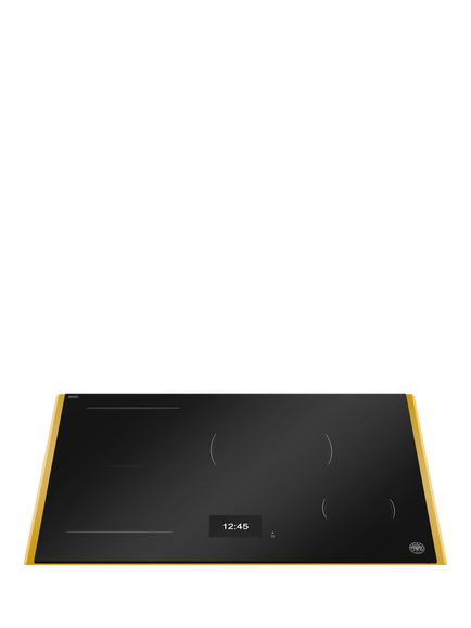 Bertazzoni P784I1M37GT 78cm Induction Hob, Black and Gold - view 2, Black And Gold
