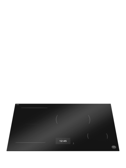 Bertazzoni P784I1M37NT 78cm Induction Hob, Black Glass - view 2, Black Glass