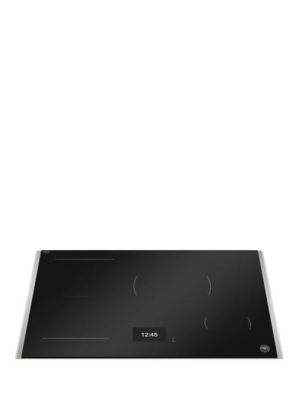 Bertazzoni P784I1M37XT 78cm Induction Hob, Black and Stainless - view 2, Black And Stainless