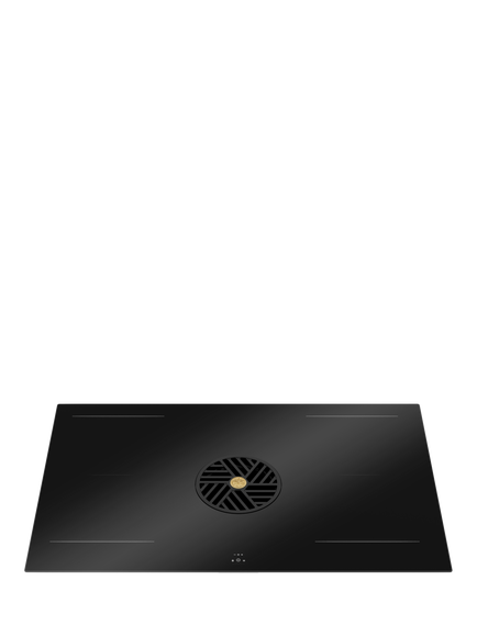 Bertazzoni P804ICH2M30NT 80cm Induction Hob with Integrated Extractor, Black Glass - view 2, Black Glass