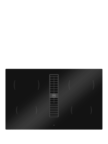 Bertazzoni P804ICH30NP 80cm Induction Hob with Integrated Extractor, Black Glass, Black Glass