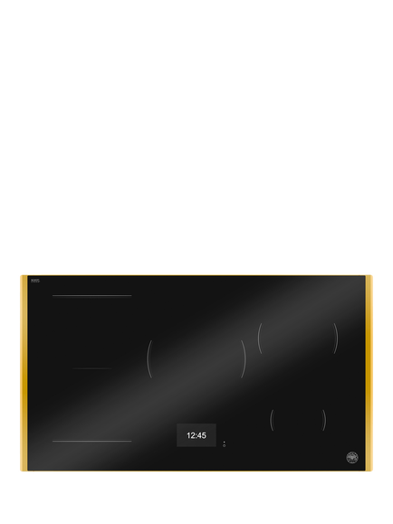 Bertazzoni P905I1M37GT 50cm Induction Hob, Black And Gold, Black And Gold