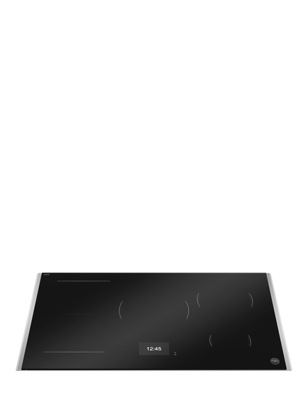 Bertazzoni P905I1M37XT 50cm Induction Hob, Black And Stainless - view 2, Black And Stainless