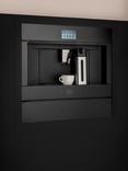 Bertazzoni Modern Series CM45MOD2WTB 45cm Built-in Coffee Machine, Black Glass
