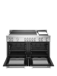Bertazzoni Master Series Deluxe MAS125I2ENET 120cm Electric Range Cooker with Induction Hob, Matt Black