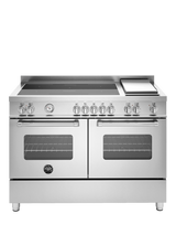 Bertazzoni Master Series Deluxe MAS125I2EXT 120cm Electric Range Cooker with Induction Hob, Stainless Steel