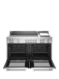 Bertazzoni Master Series Deluxe MAS125I2EXT 120cm Electric Range Cooker with Induction Hob, Stainless Steel