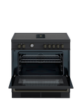Bertazzoni Master Series MASCH94I1ENET  90cm Air-Tec Electric Range Cooker with Induction Hob, Matt Black