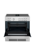Bertazzoni Master Series MASCH94I1EXT 90cm Air-Tec Electric Range Cooker with Induction Hob, Stainless Steel