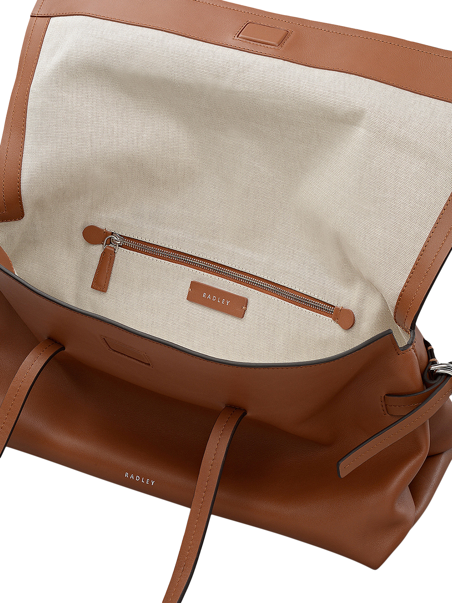 Product image 3 of 5, which shows Radley Fleet Street Leather Tote Bag, Toffee