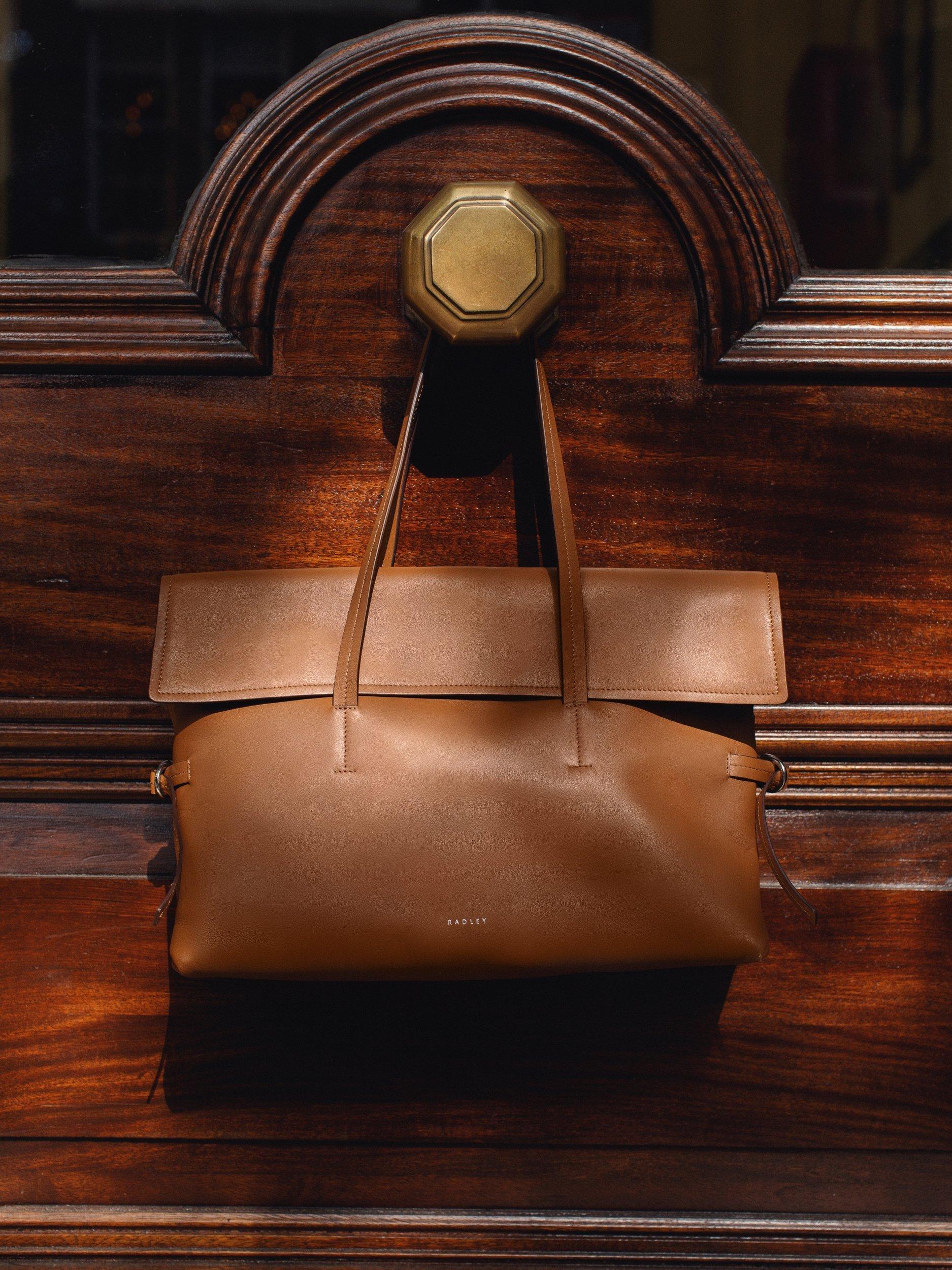 Product image 8 of 8, which shows Radley Fleet Street Leather Tote Bag, Toffee