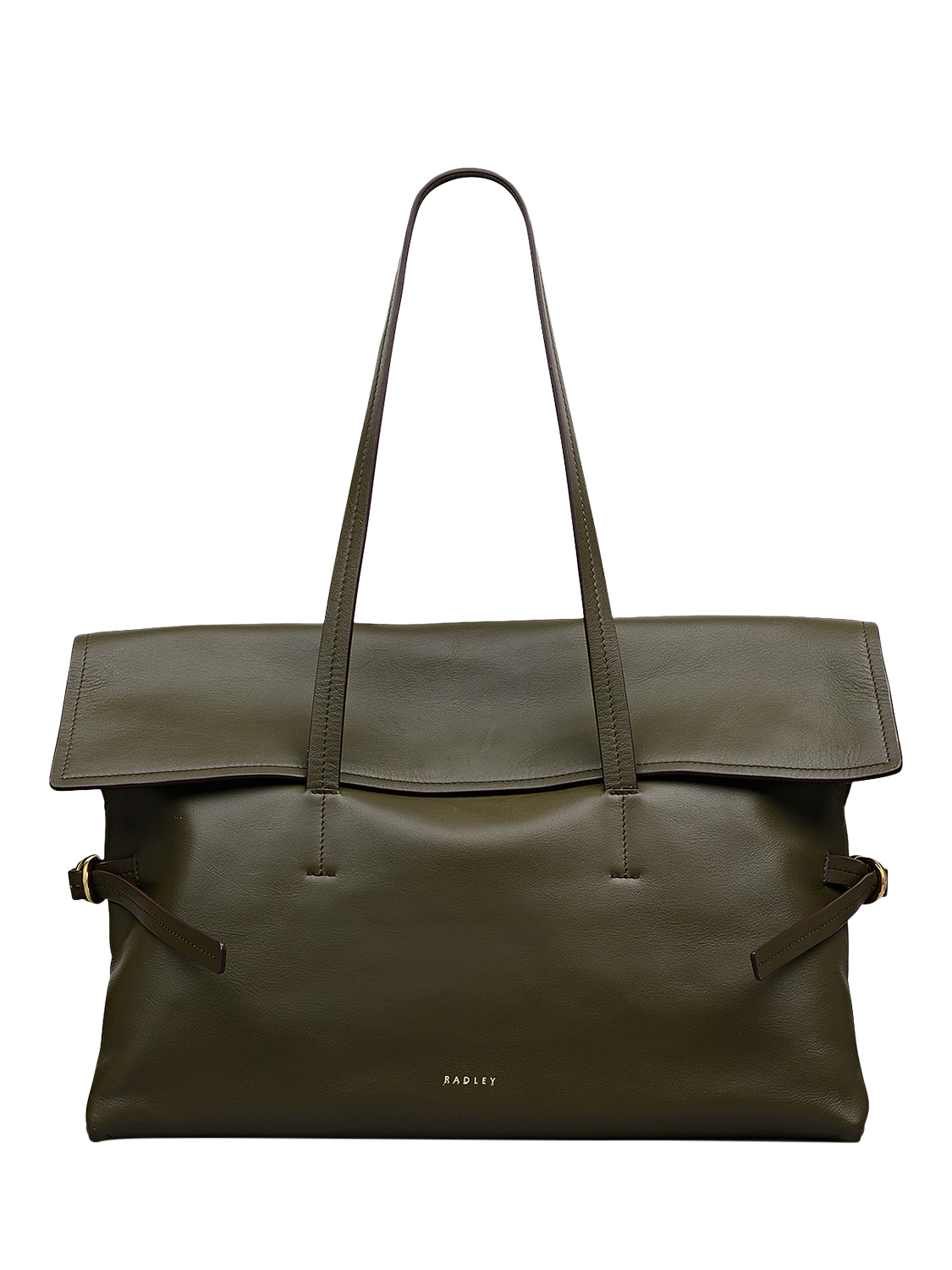 Product image 1 of 7, which shows Radley Fleet Street Leather Tote Bag, Pine Needle