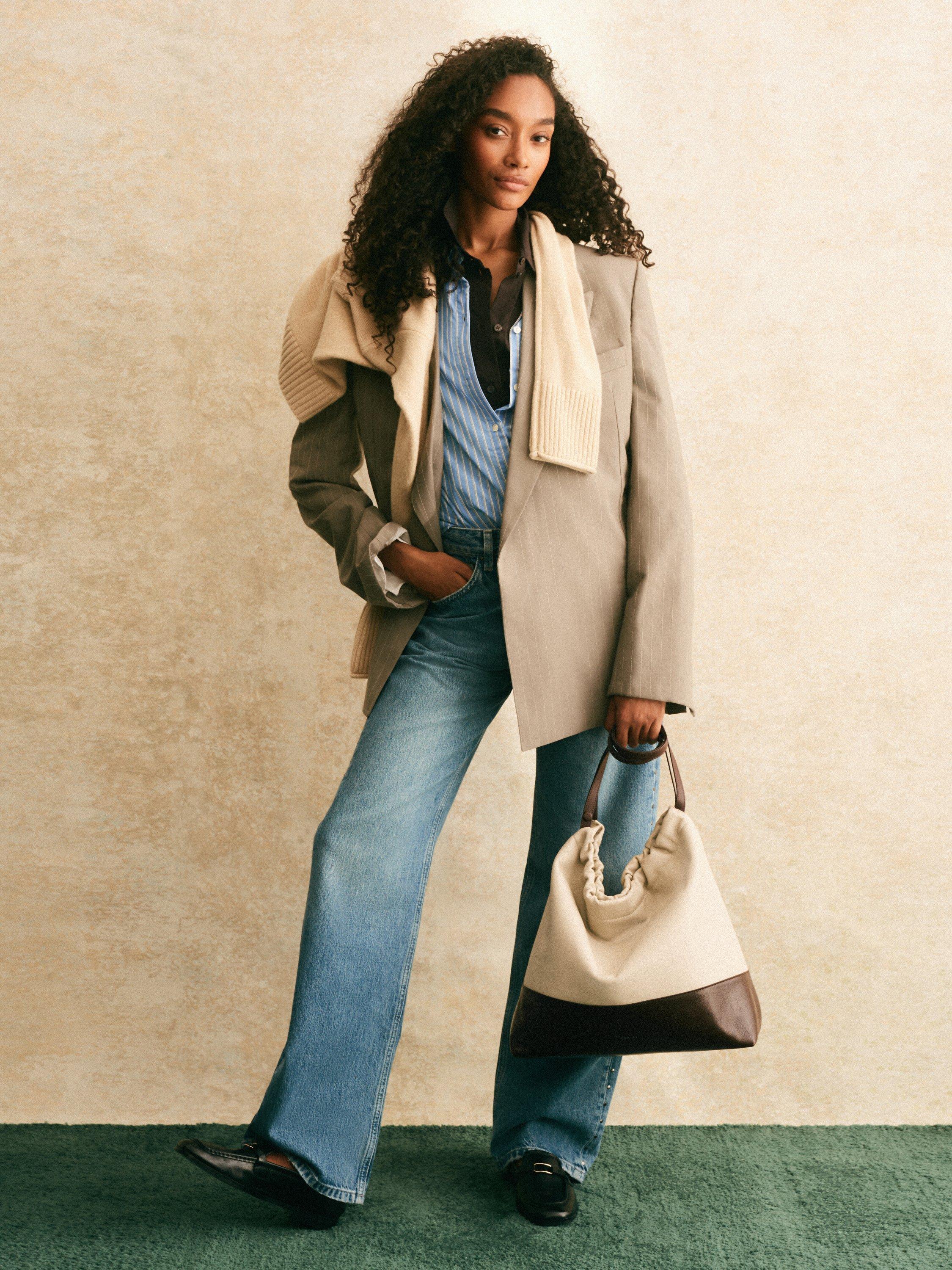 Product image 7 of 8, which shows Radley The Portobello Drawstring Shoulder Bag, White