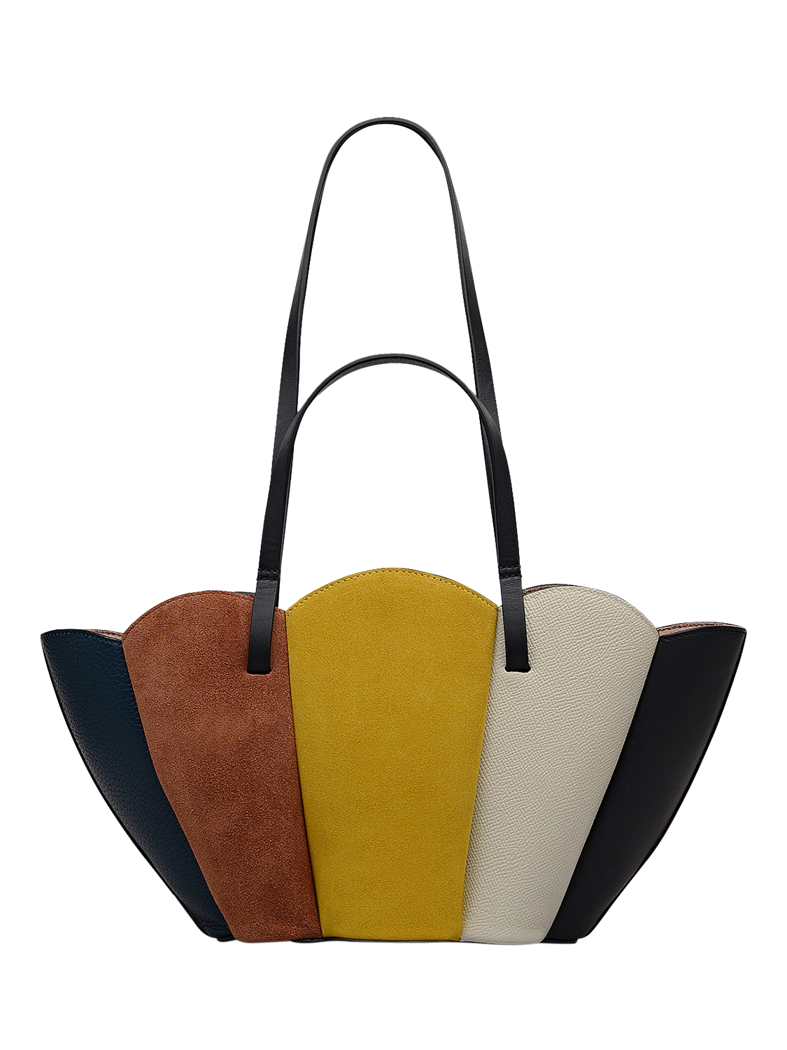 Product image 2 of 7, which shows Radley The Lily Suede Open Top Grab Bag, Ochre