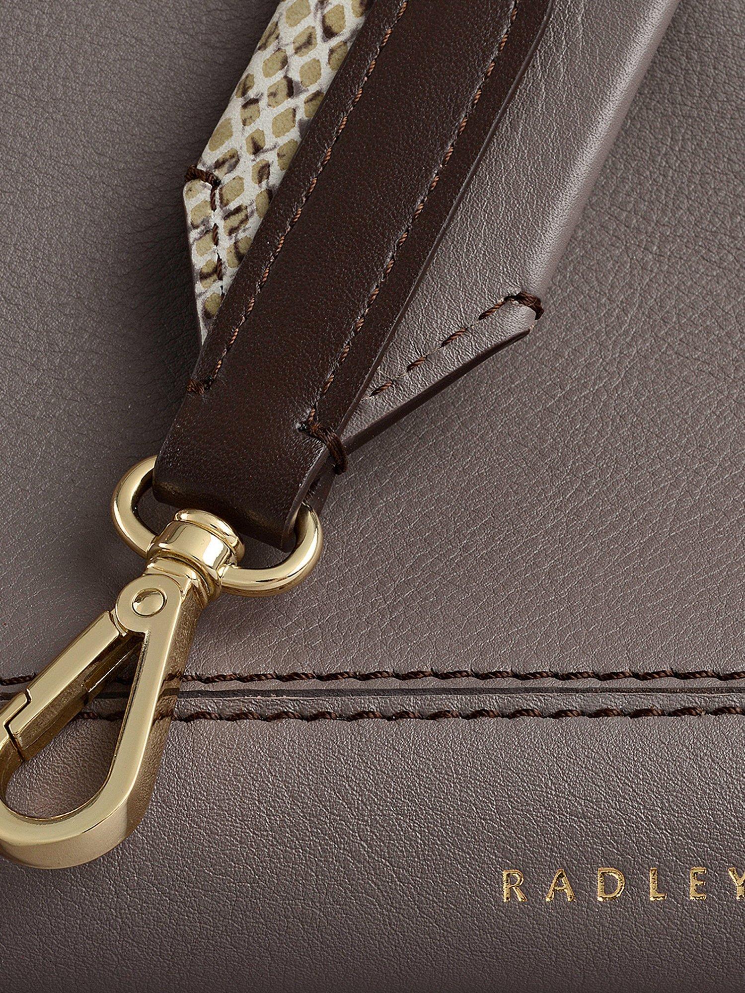 Product image 6 of 8, which shows Radley Hope Gardens Leather Shoulder Bag, Coffee