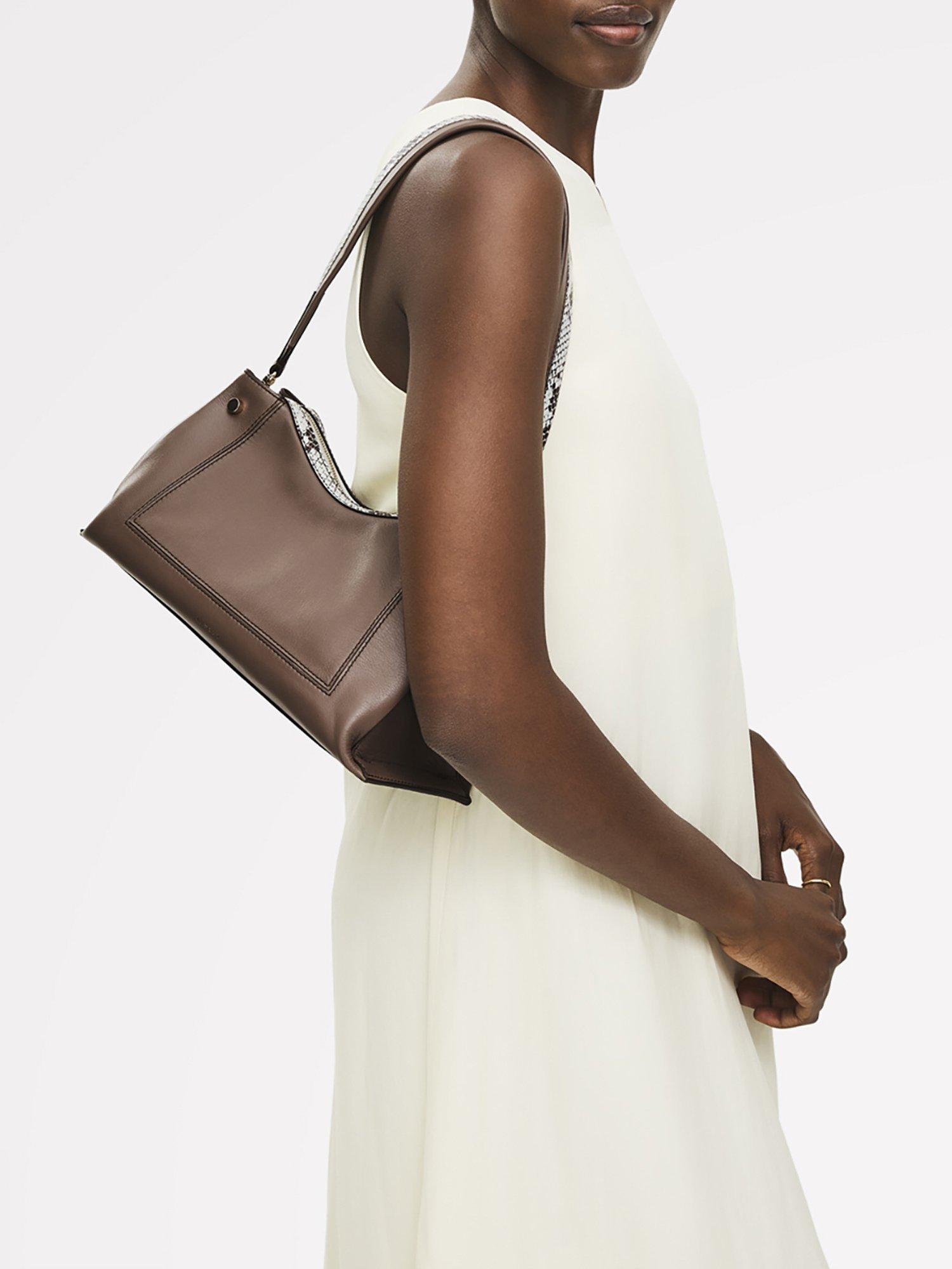 Product image 7 of 8, which shows Radley Hope Gardens Leather Shoulder Bag, Coffee