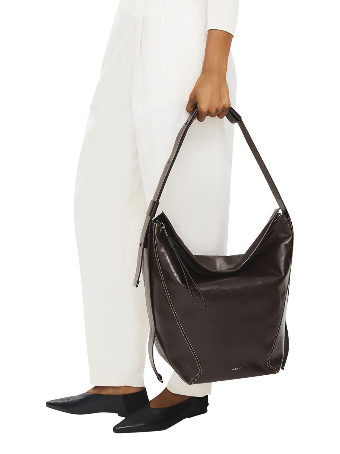 Product image 6 of 9, which shows Radley De Beauvoir Utility Shoulder Bag, Dark Oak