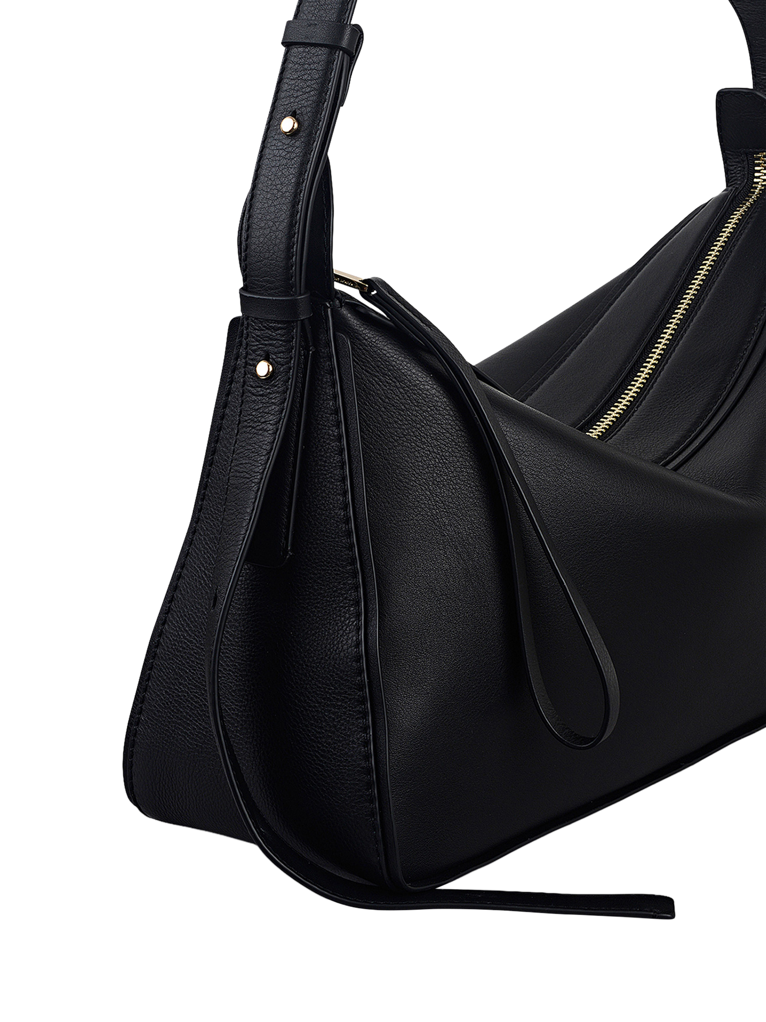 Product image 4 of 6, which shows Radley Westwell Lane Leather Shoulder Bag, Black