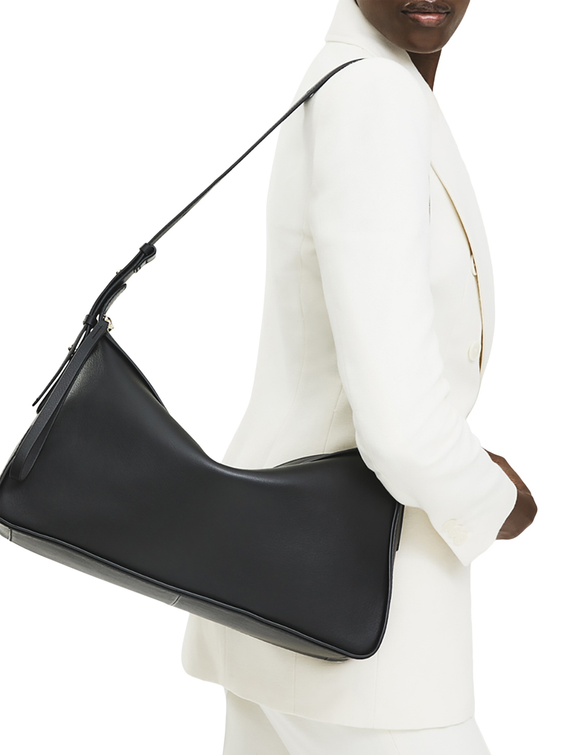 Product image 5 of 6, which shows Radley Westwell Lane Leather Shoulder Bag, Black