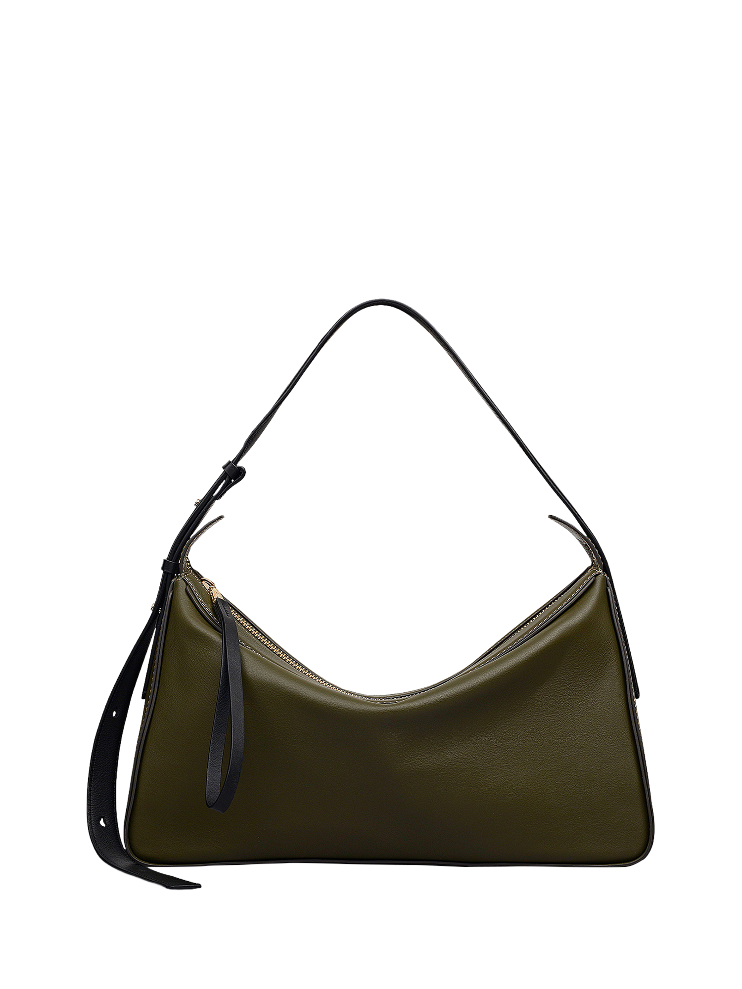 Product image 1 of 8, which shows Radley Westwell Lane Leather Shoulder Bag, Pine Needle
