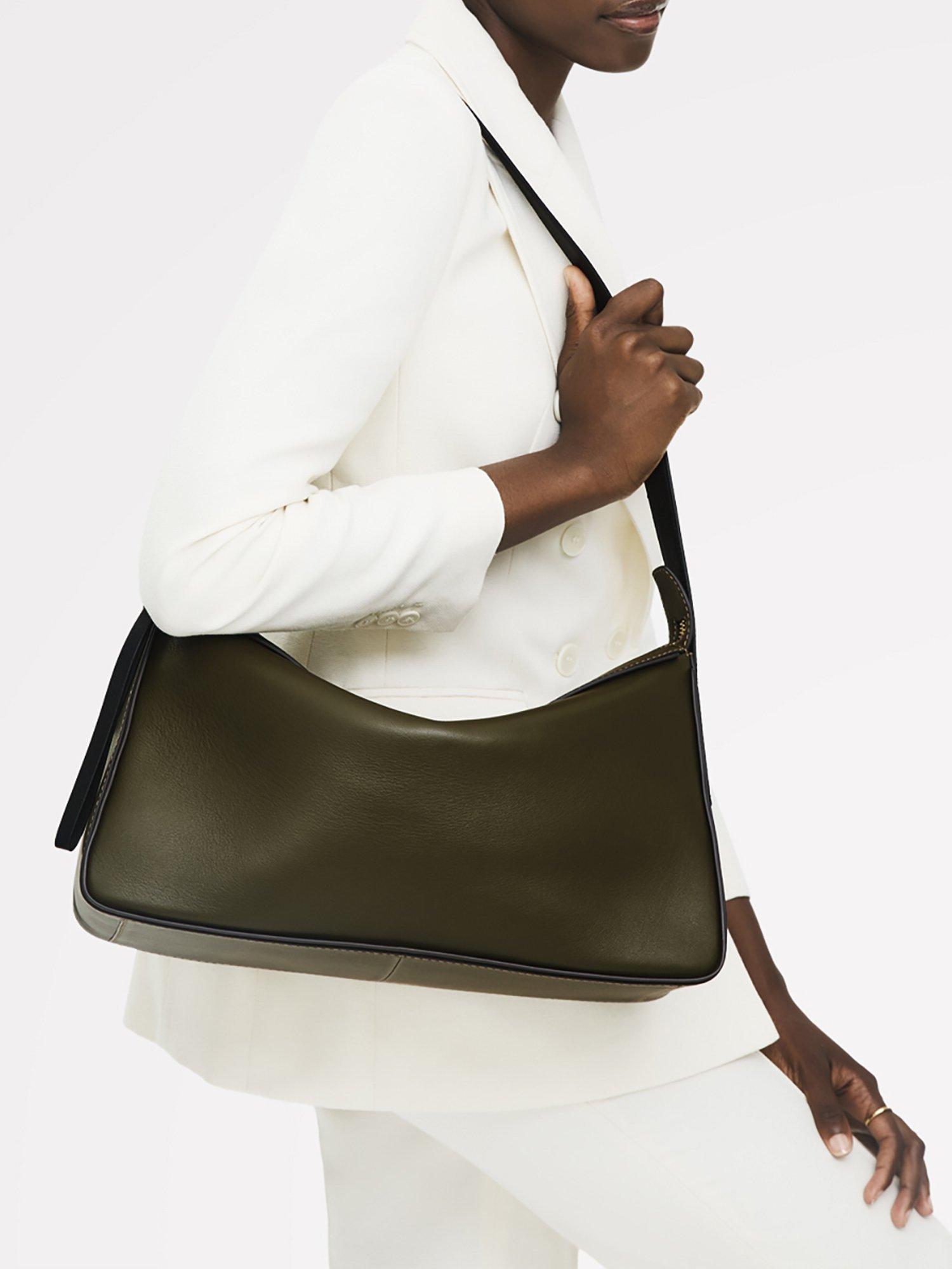 Product image 8 of 8, which shows Radley Westwell Lane Leather Shoulder Bag, Pine Needle