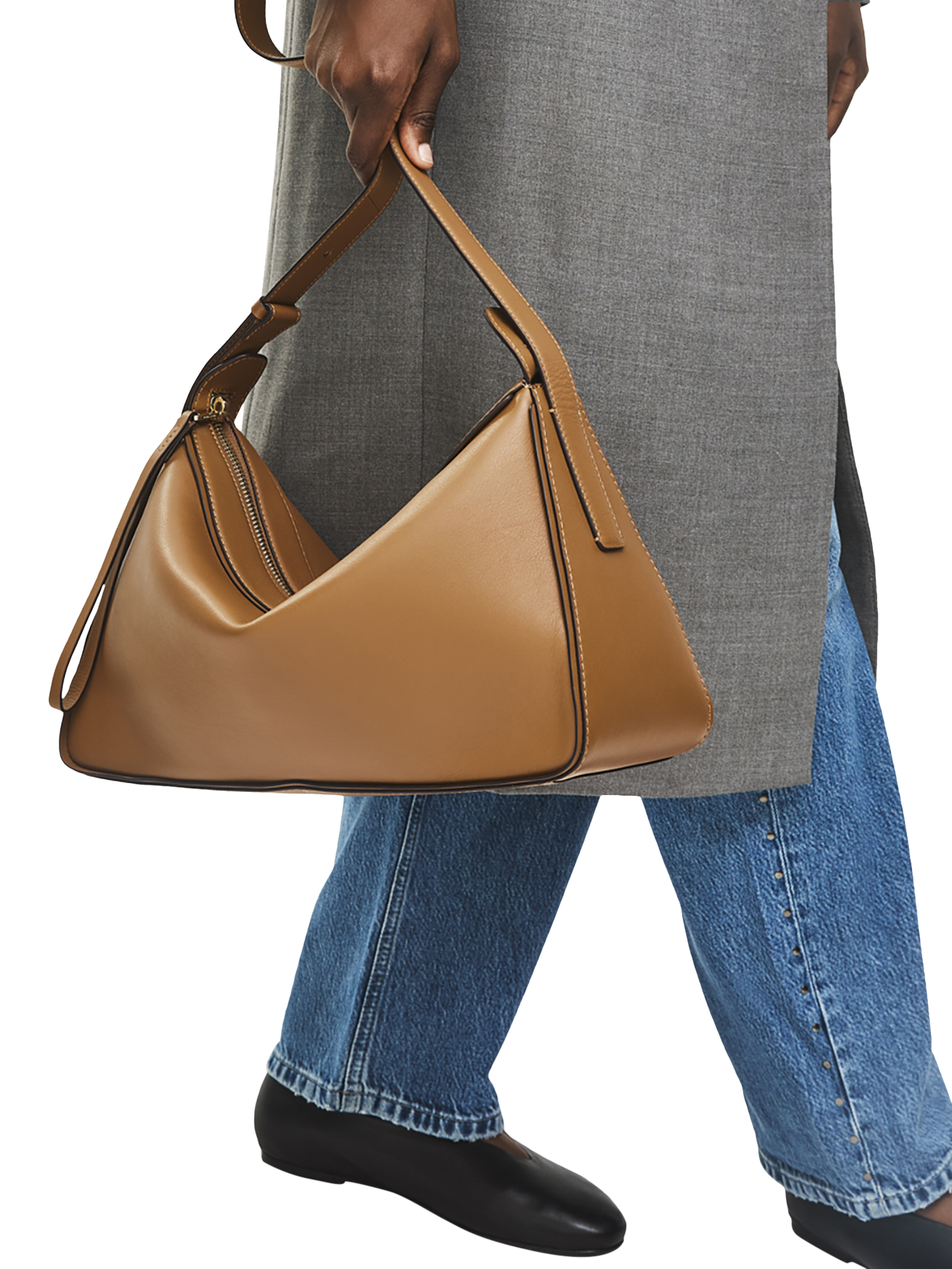 Product image 5 of 5, which shows Radley Westwell Lane Leather Shoulder Bag, Toffee