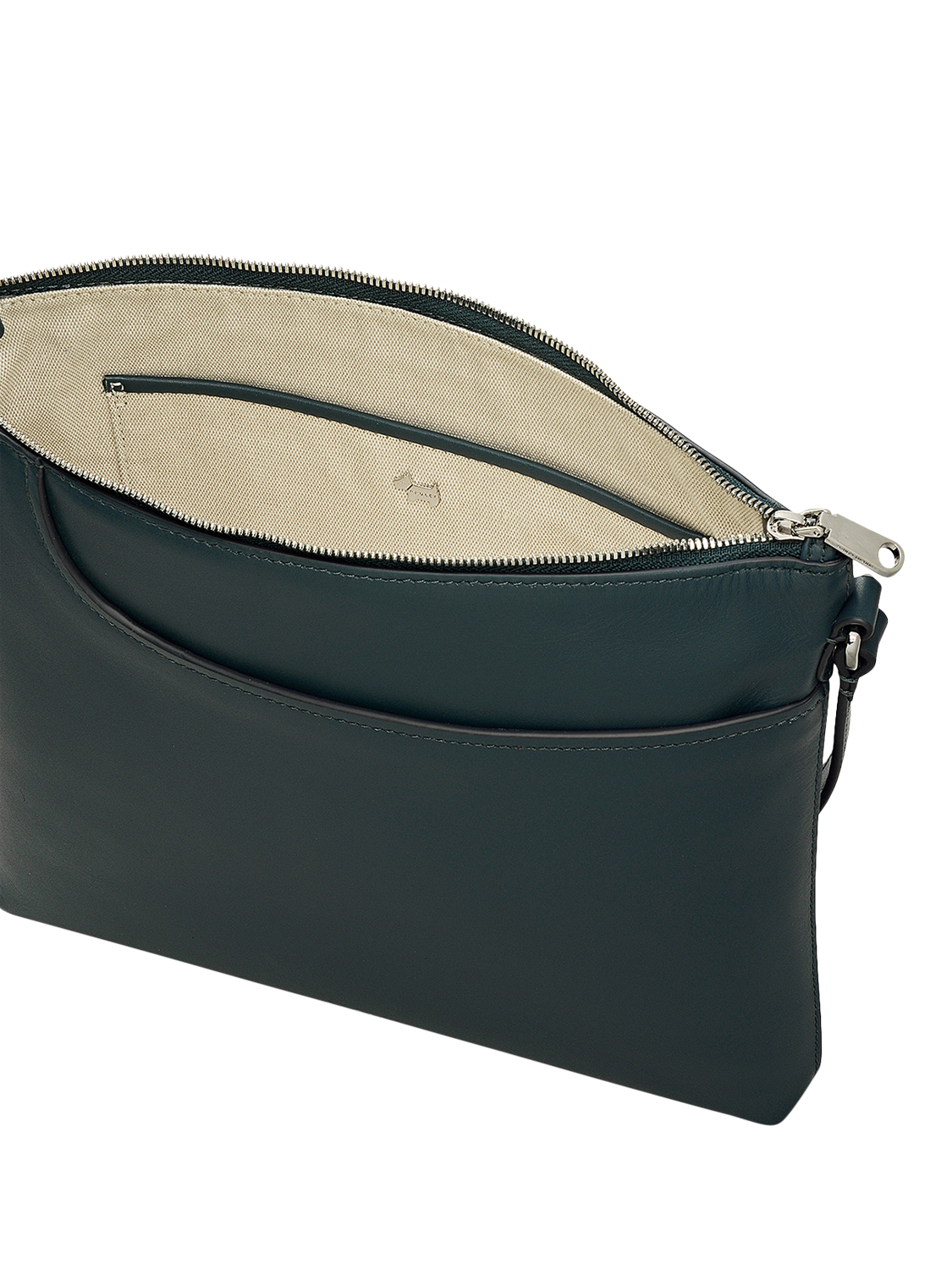 Product image 4 of 6, which shows Radley Pockets Leather Large Crossbody Bag, Teal