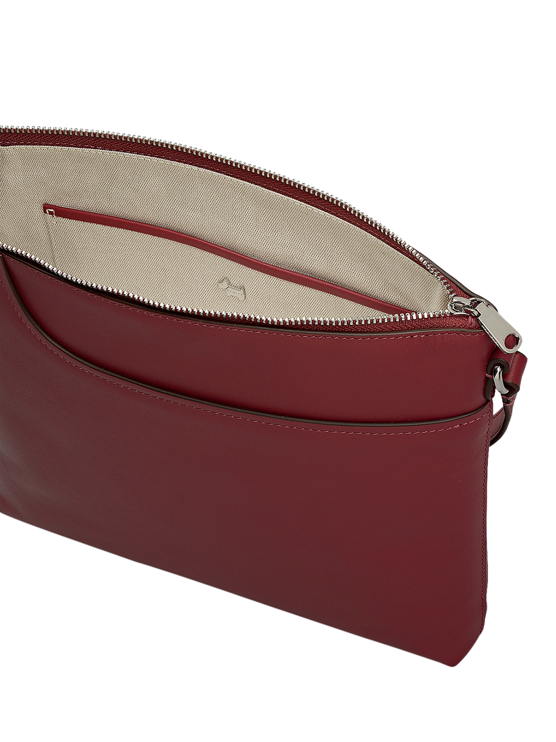 Product image 4 of 6, which shows Radley Pockets Leather Large Crossbody Bag, Carmine
