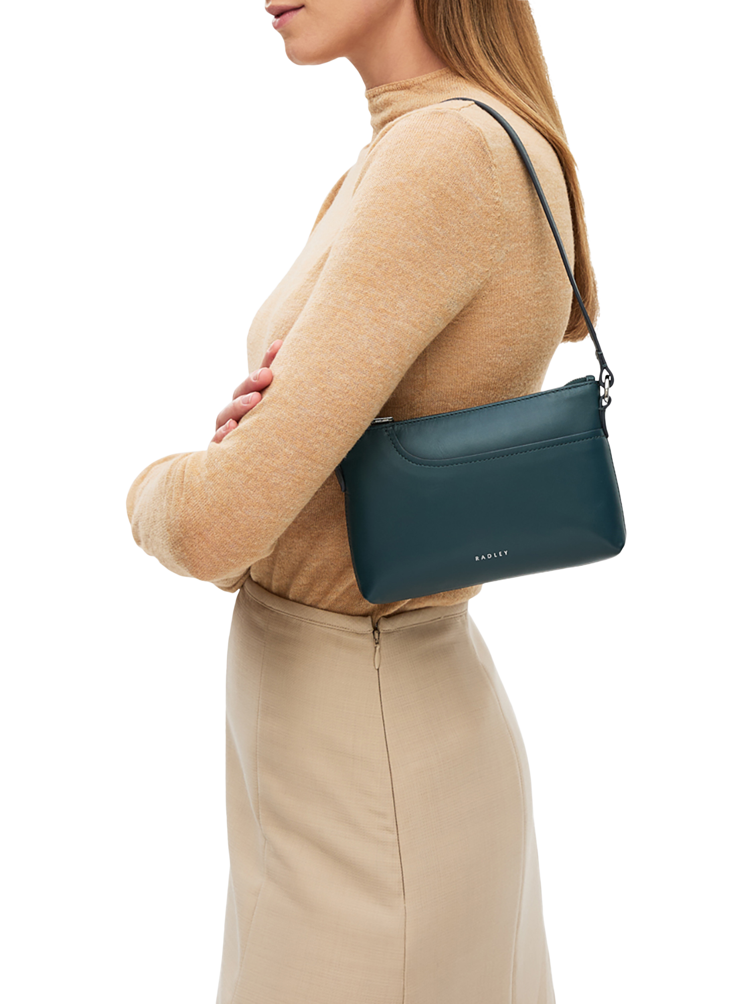 Product image 6 of 7, which shows Radley Pockets Mini Shoulder Bag, Teal
