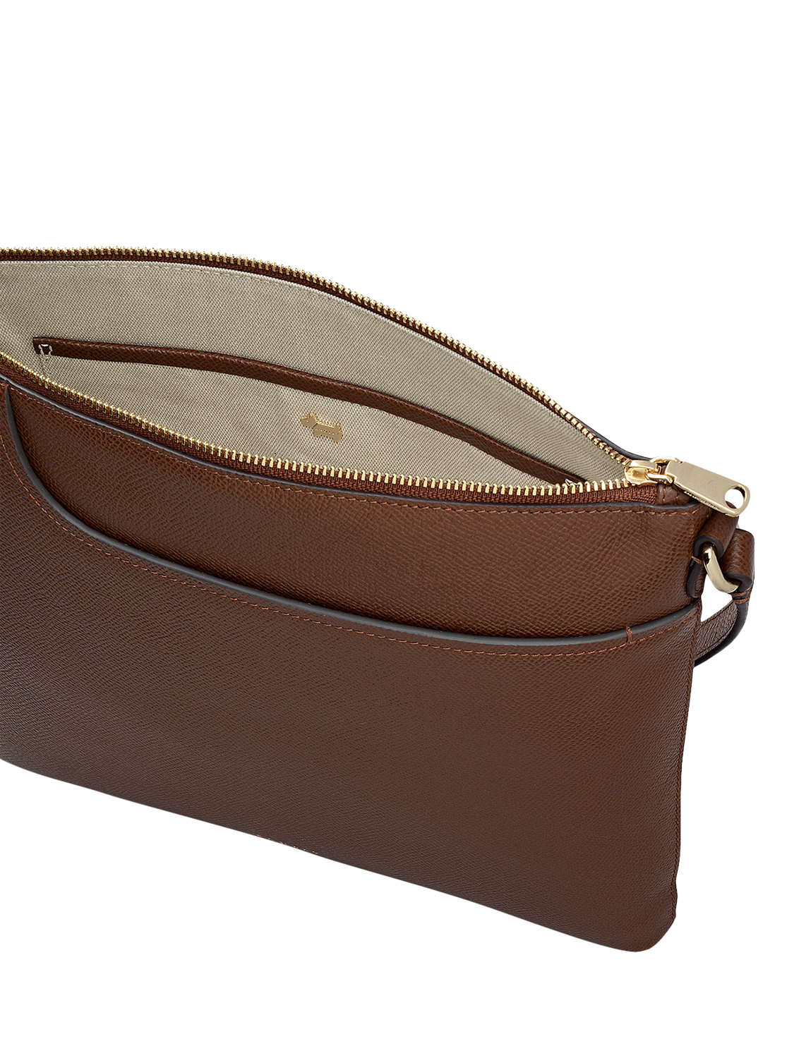 Product image 4 of 5, which shows Radley Pockets Leather Large Crossbody Bag, Chocolate