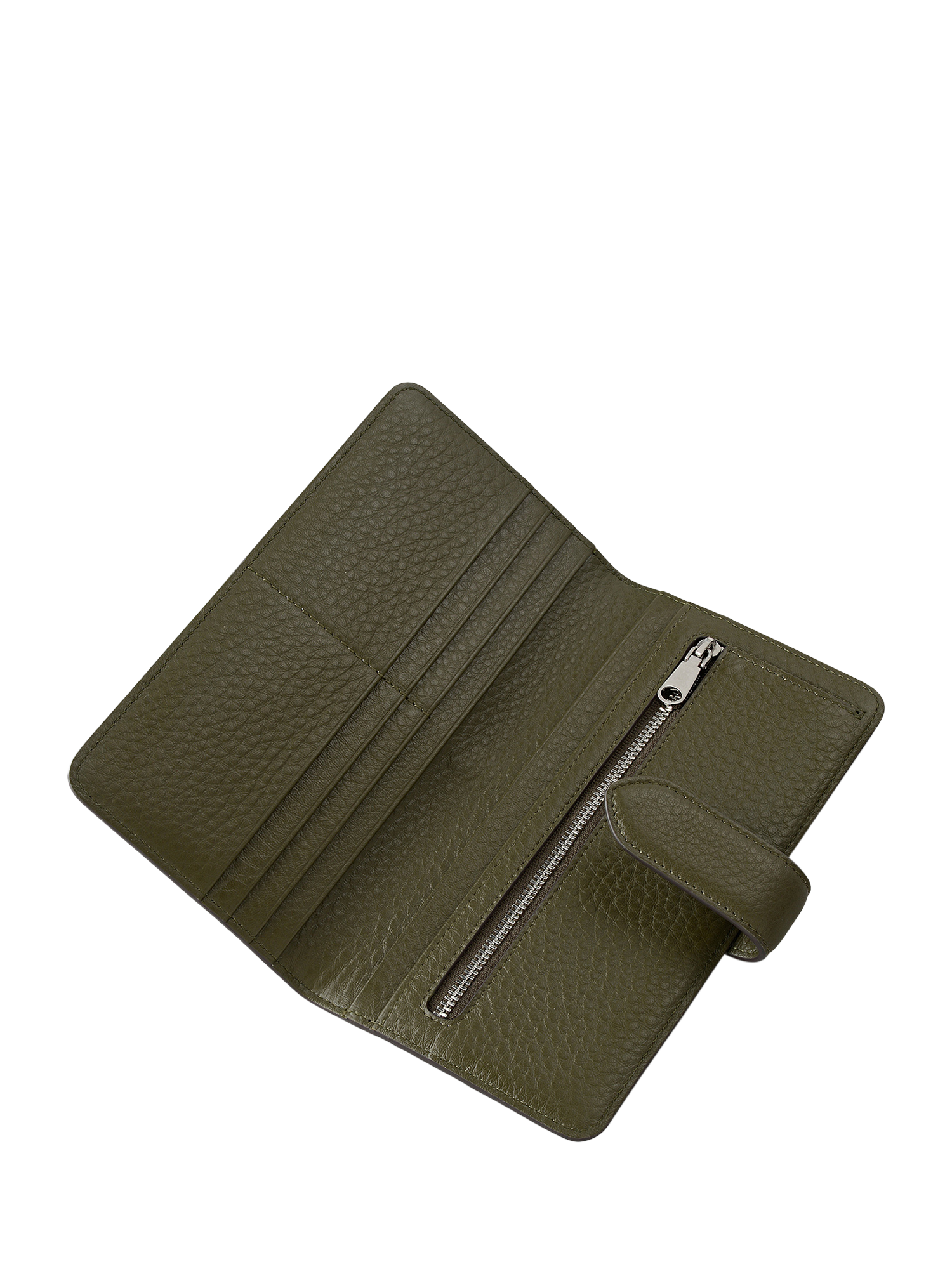 Product image 3 of 3, which shows Radley Hillgate Leather Bifold Purse, Pine Needle