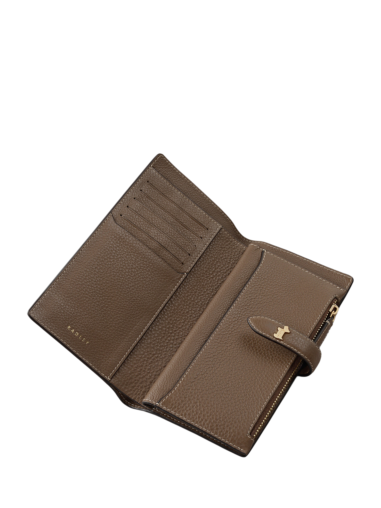 Product image 2 of 3, which shows Radley Willis Street Leather Large Bifold Purse, Coffee
