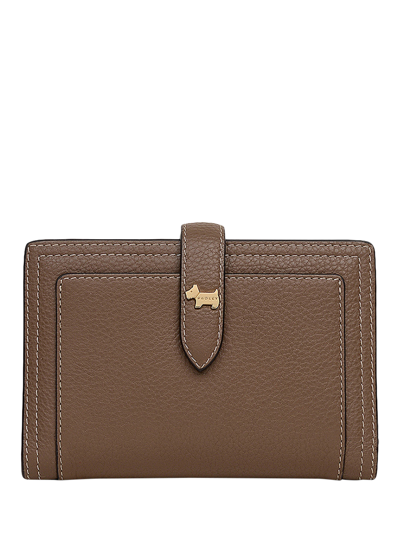 Product image 1 of 4, which shows Radley Willis Street Leather Medium Bifold Purse, Coffee