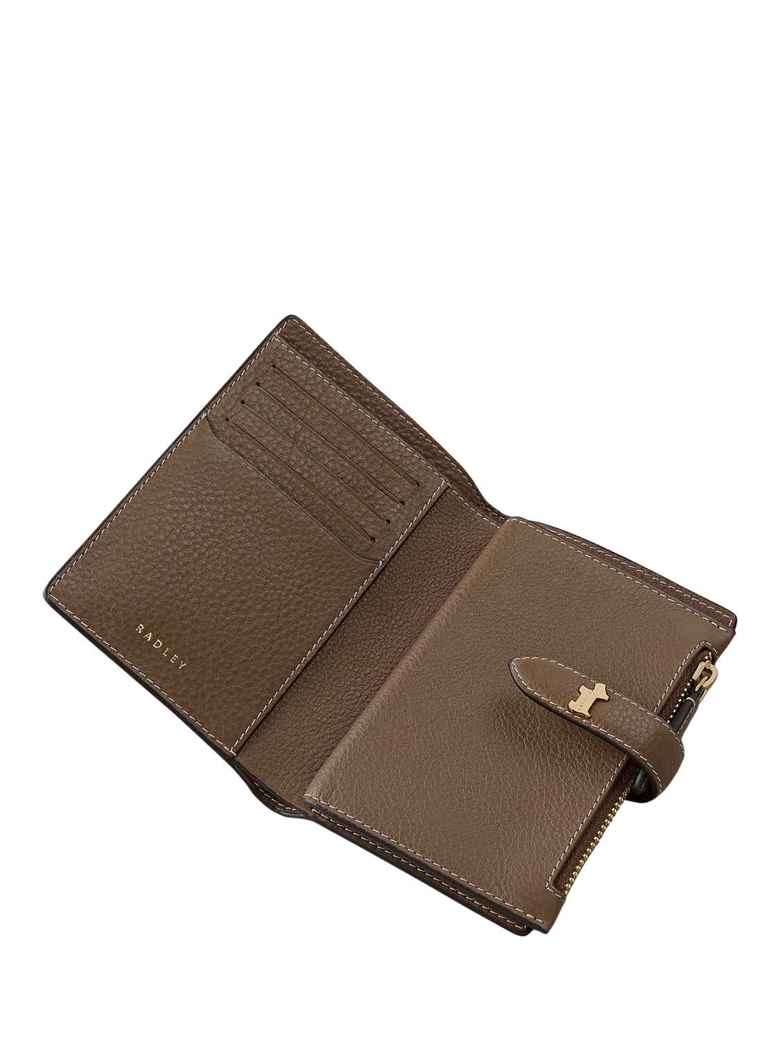 Product image 3 of 4, which shows Radley Willis Street Leather Medium Bifold Purse, Coffee
