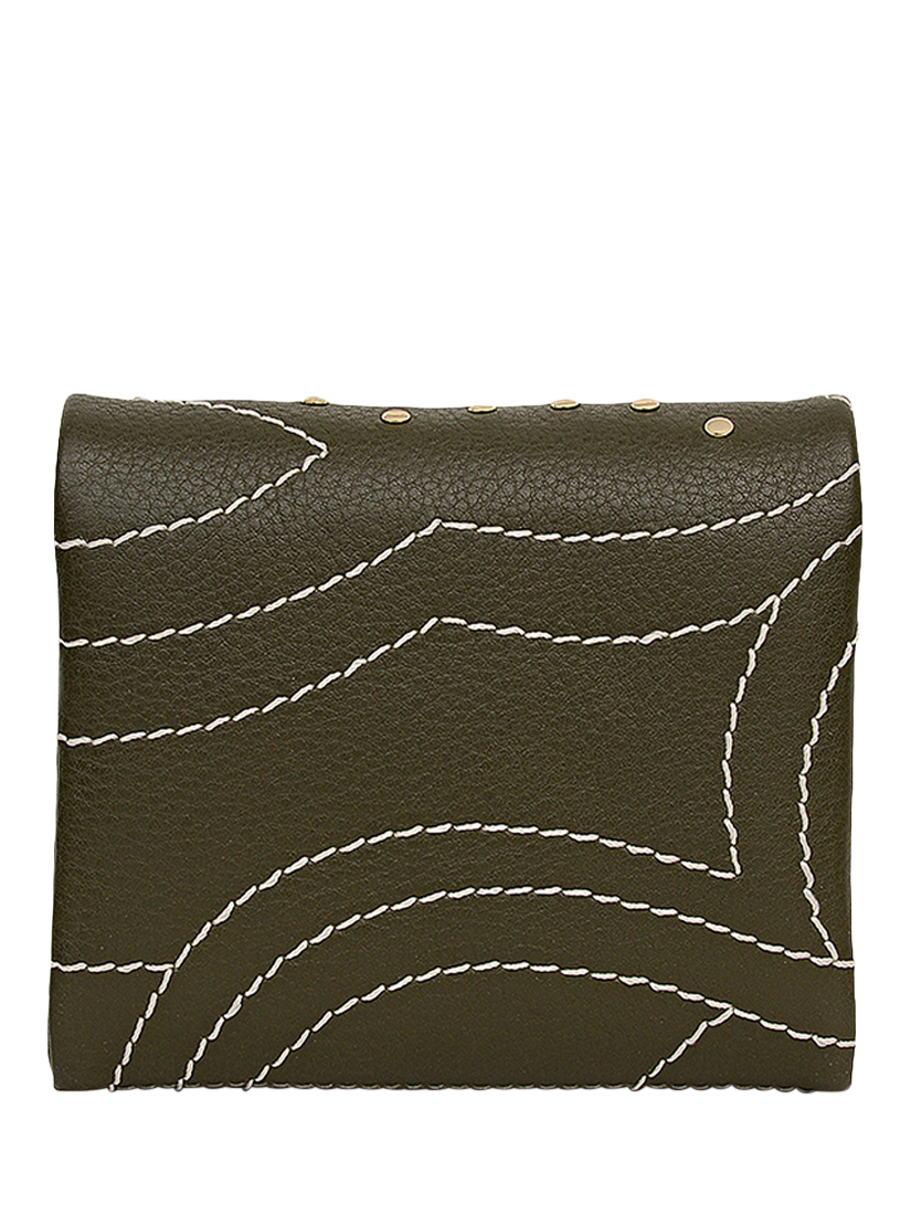 Product image 2 of 4, which shows Radley Mallow Street Leather Purse, Pine Needle