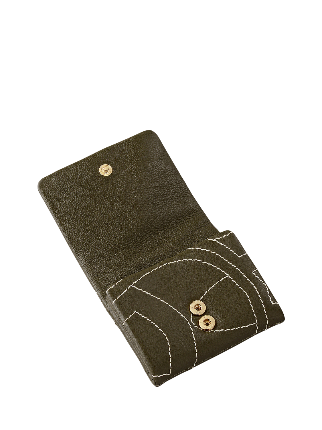 Product image 3 of 4, which shows Radley Mallow Street Leather Purse, Pine Needle