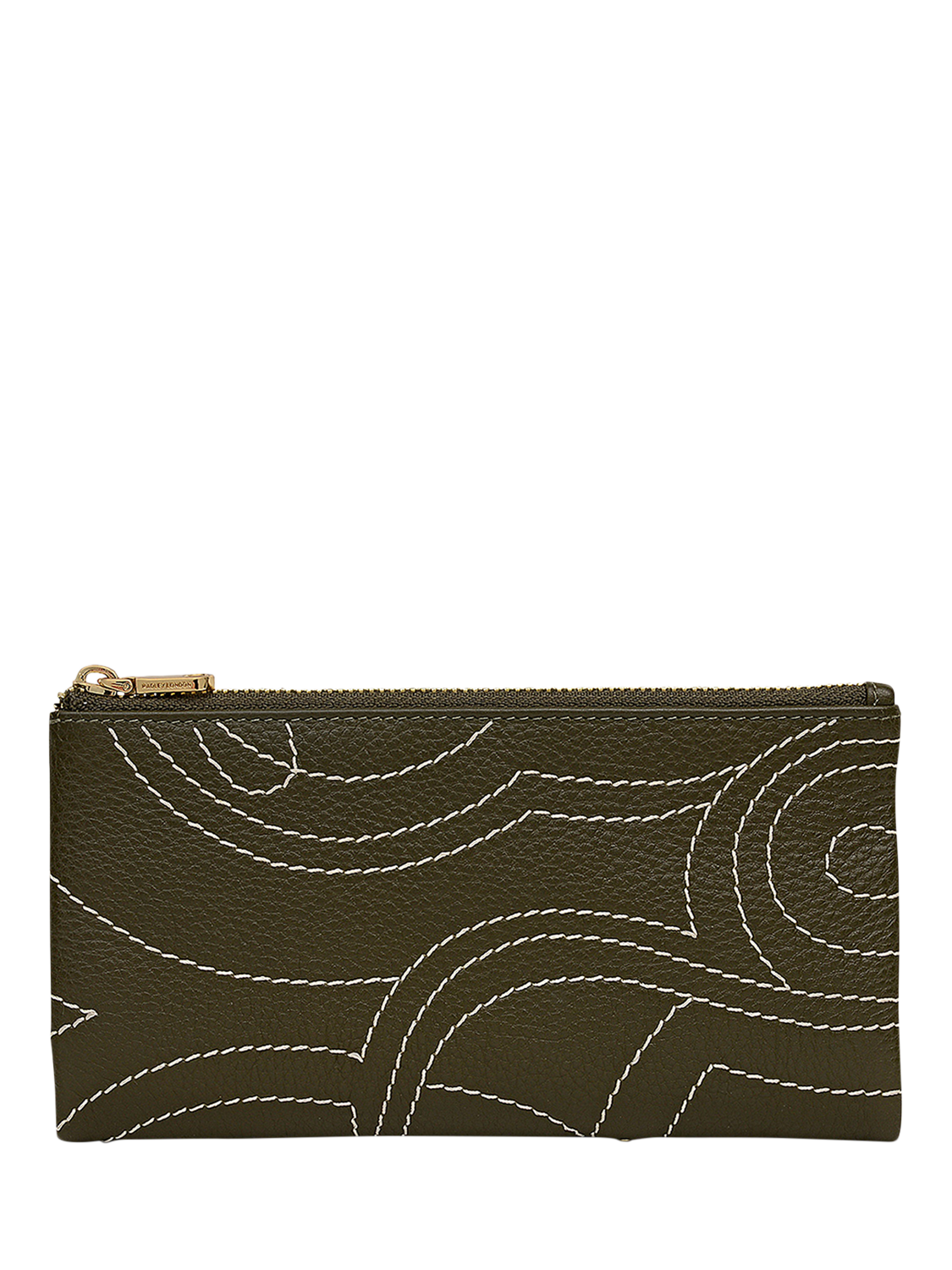 Product image 2 of 4, which shows Radley Mallow Street Leather Bifold Purse, Pine Needle