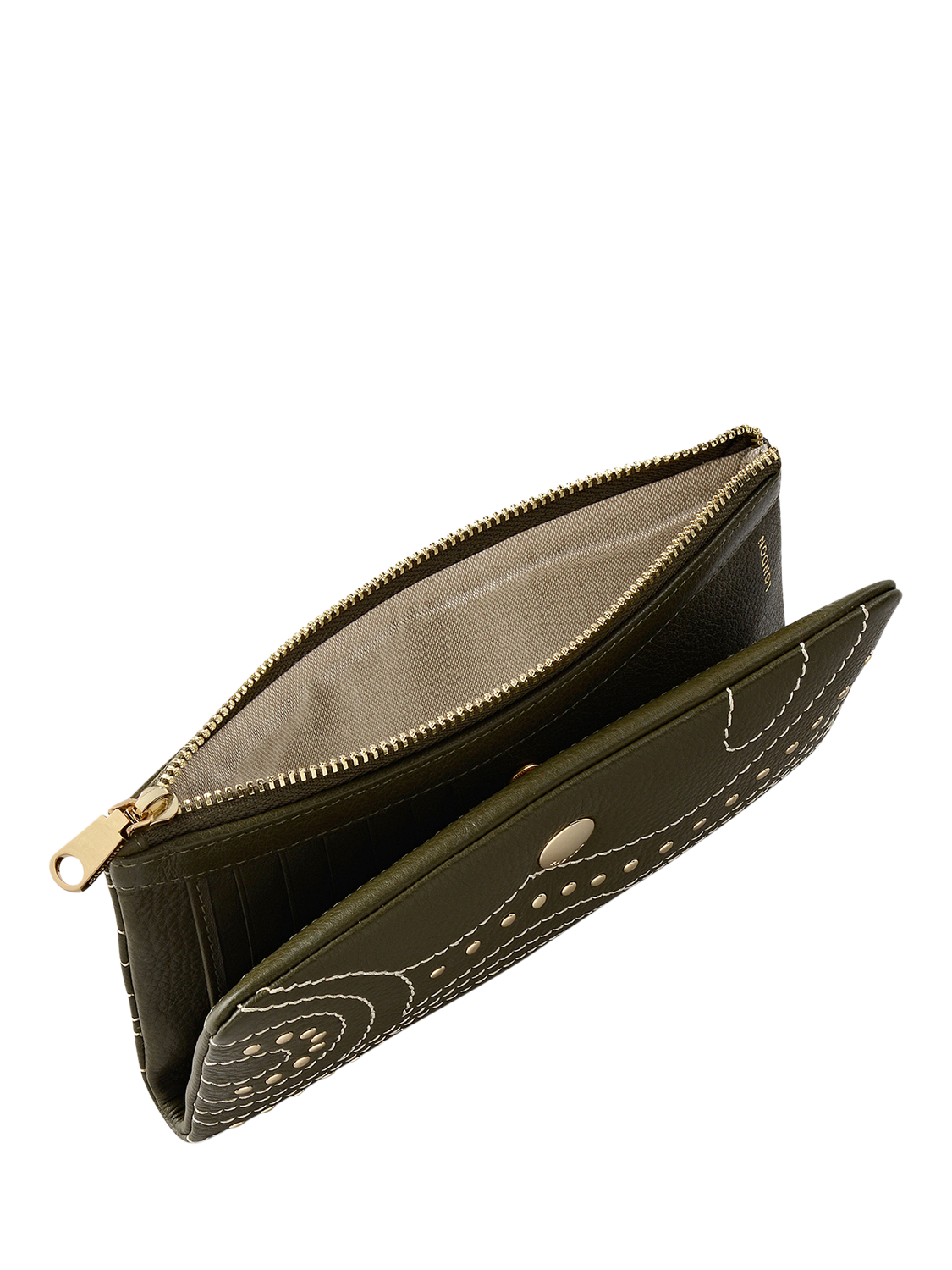Product image 4 of 4, which shows Radley Mallow Street Leather Bifold Purse, Pine Needle