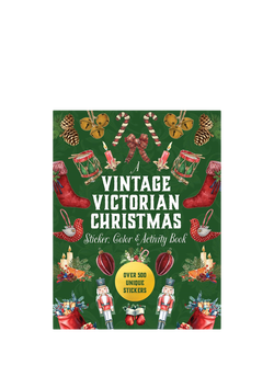 Allsorted A Vintage Victorian Christmas Sticker, Colour & Activity Book, Green