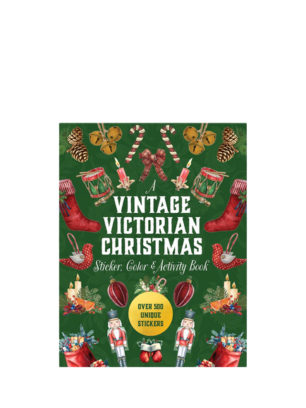 Allsorted A Vintage Victorian Christmas Sticker, Colour & Activity Book, Green