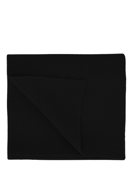 Colorful Standard Merino Wool Scarf, Deep Black, Deep Black