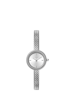 Olivia Burton 24000278 Women's Mesh Strap Watch, Silver