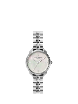Olivia Burton 24000293 Women's Bracelet Strap Watch, Silver, Silver