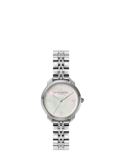 Olivia Burton 24000293 Women's Bracelet Strap Watch, Silver, Silver
