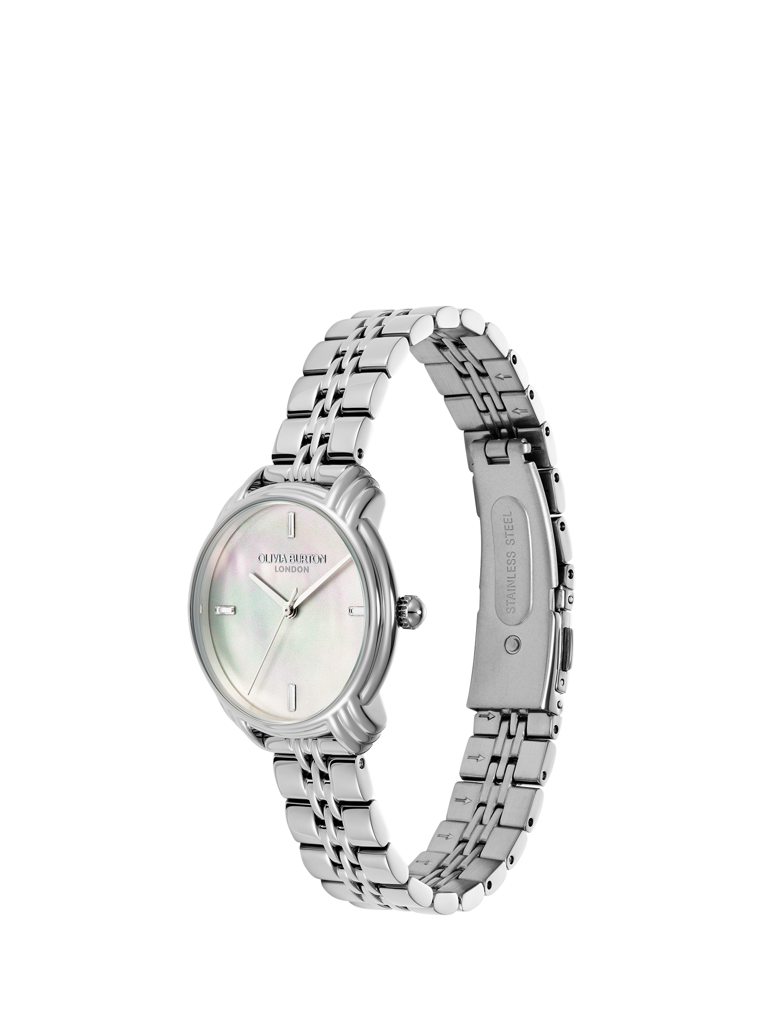 Product image 2 of 8, which shows Olivia Burton 24000293 Women's Bracelet Strap Watch, Silver