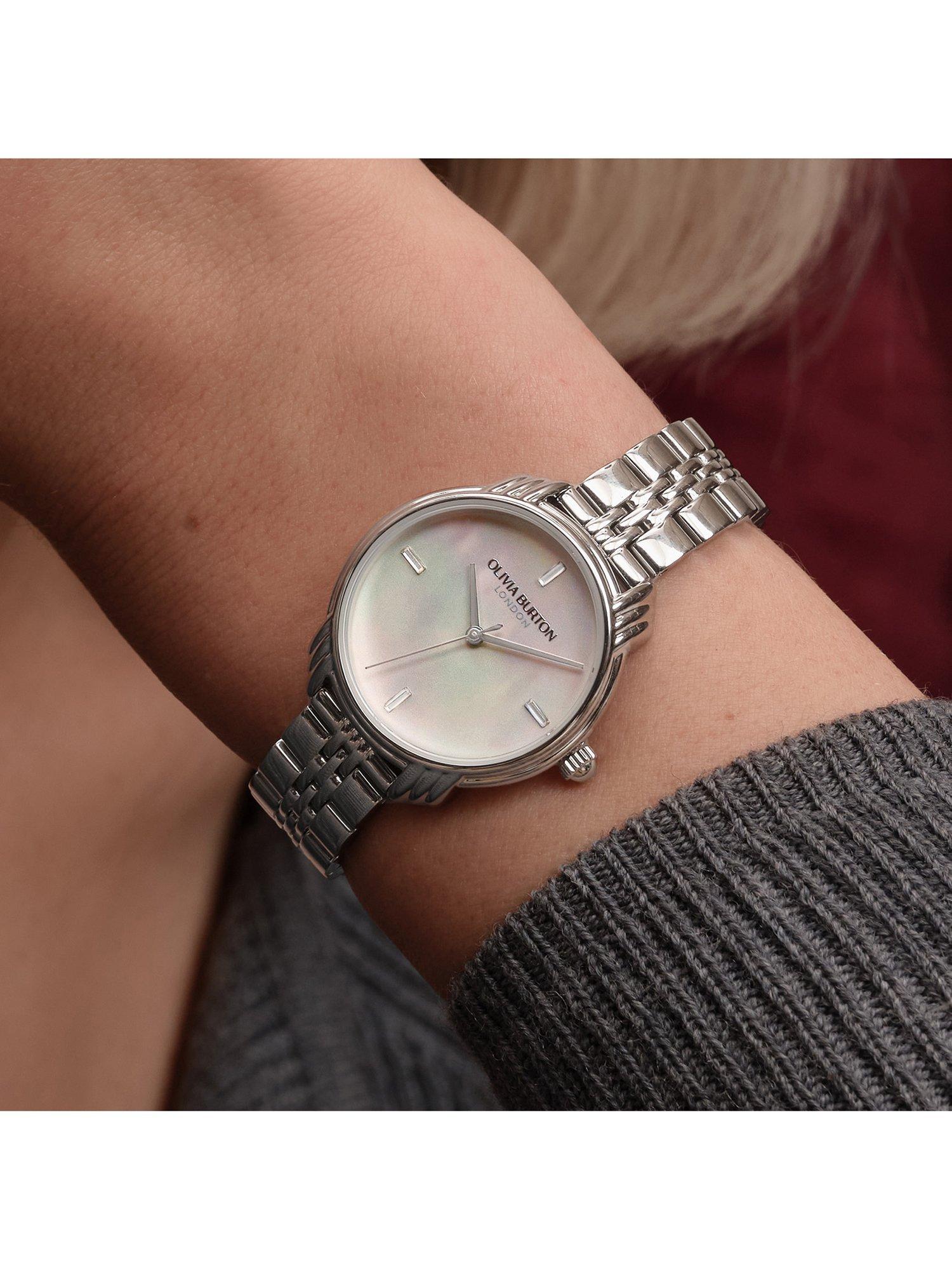 Product image 4 of 8, which shows Olivia Burton 24000293 Women's Bracelet Strap Watch, Silver