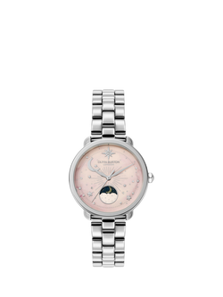 Olivia Burton 24000297 Women's Stainless Steel Bracelet Strap Watch, Silver