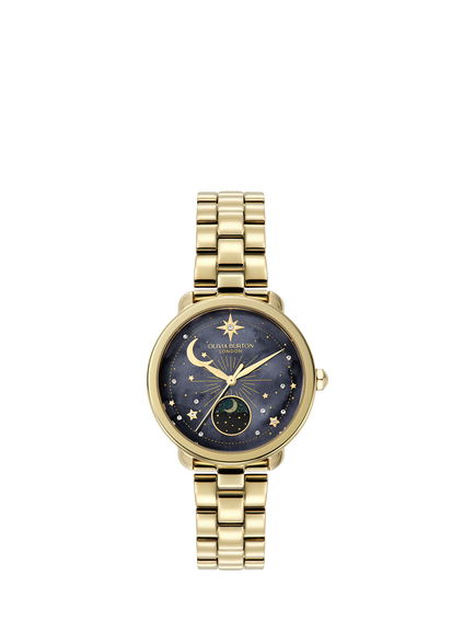 Olivia Burton 24000297 Women's Stainless Steel Bracelet Strap Watch, Gold