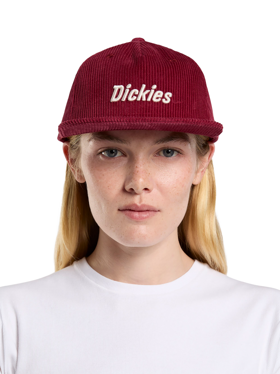Product image 1 of 1, which shows Dickies Williston Corduroy Cap, Tibetan Red