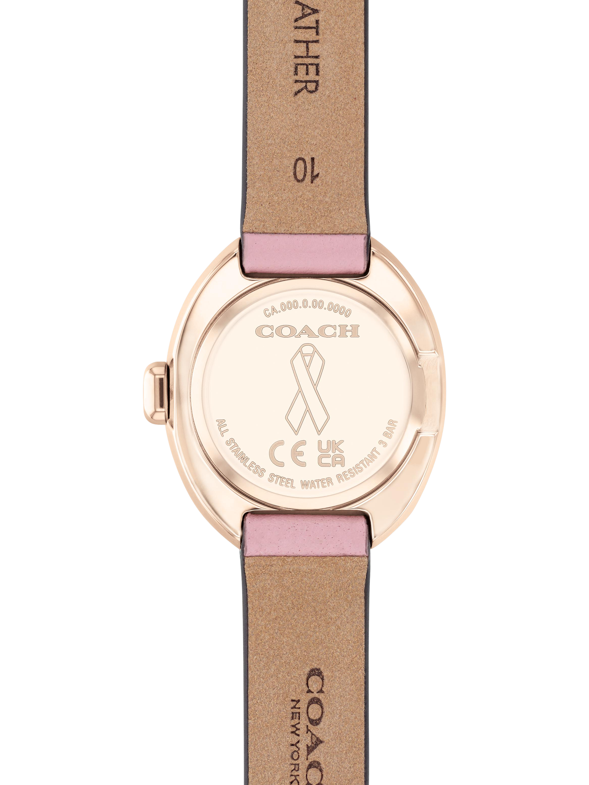 Coach 14504565 Women's Leather Strap Watch, Pink